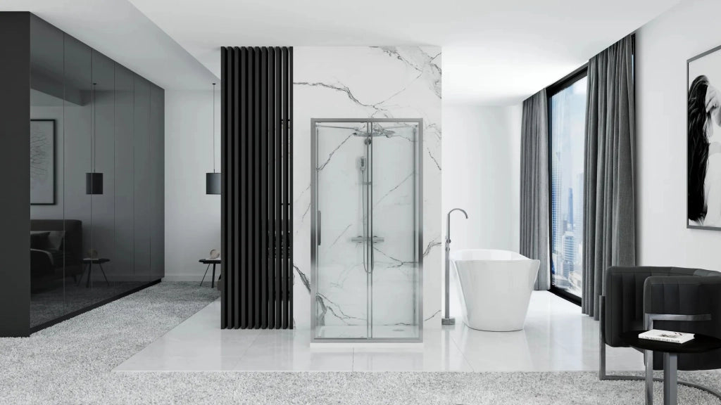 Cabina Doccia A Parete Rea Rapid Slide Chrome 150x100