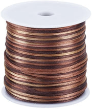 Cordone in Nylon 1,5 mm - 2 Rotoli - Cocco - Per Creare Gioielli - Bracciali di Amicizia - Decorazioni con Bottoni - Materiale a Base di Poliestere - Cordone per Gioielli