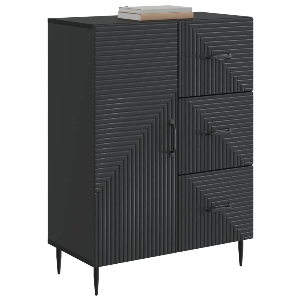 Credenza Nero 66 x 34,5 x 89,5 cm Legno ingegnerizzato 894856