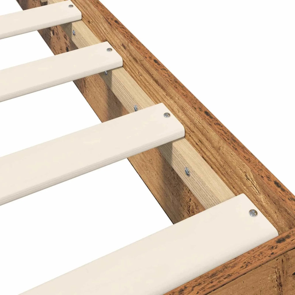 Struttura letto a pavimento Legno antico 80 x 200 cm