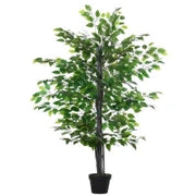 Albero Baniano Artificiale, Pianta Finta Decorativa Interno ed Esterno Alta 145cm, Verde