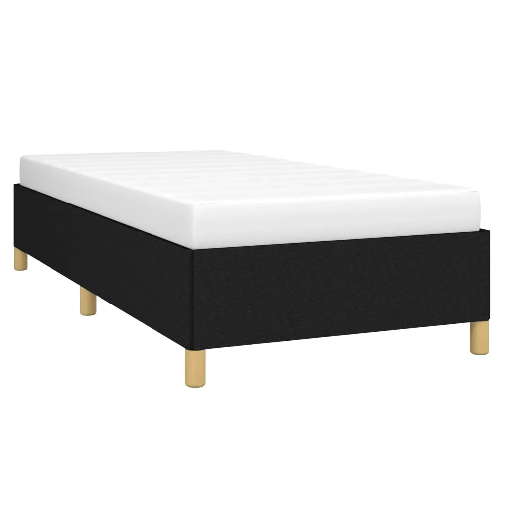 Giroletto senza Materasso Nero 90x190 cm in Tessuto