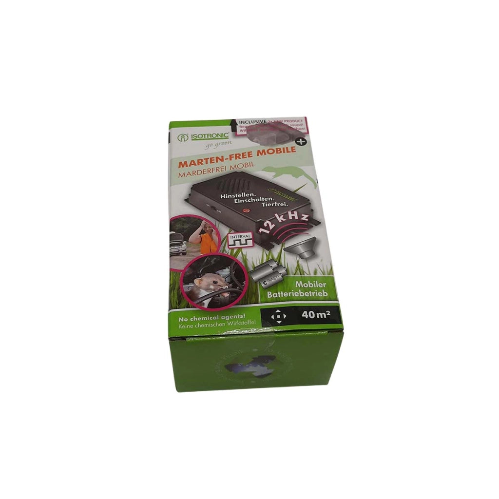 Compatto senza fili ad ultrasuoni Martora Repeller 78dB 12kHz Nero Isotronic