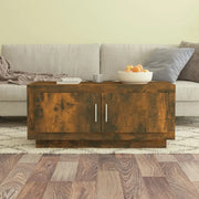 Tavolino da Salotto-Tavolino da soggiorno-Tavolo Rovere Fumo 102x50x45 cm Legno Multistrato 499088