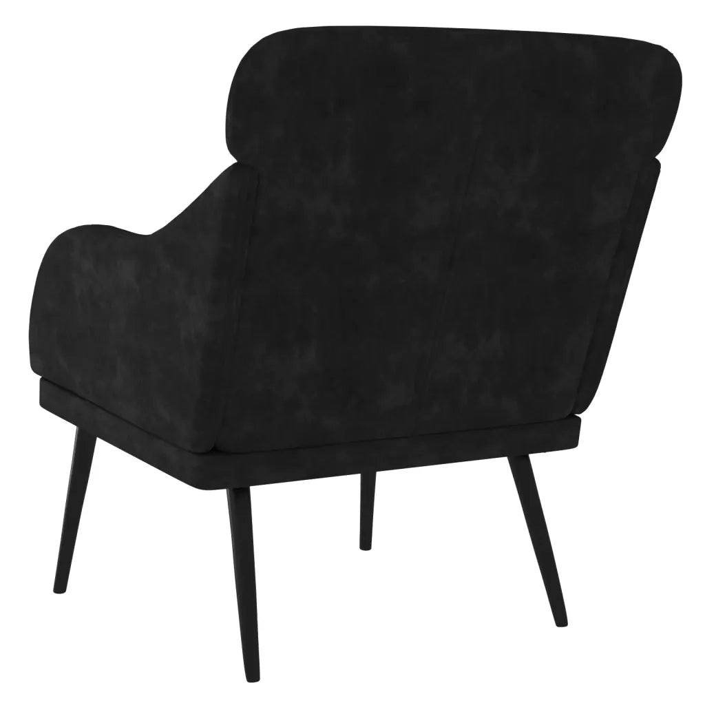 Divano Sedia-Poltrona Nera 63x76x80 cm Velluto 946200