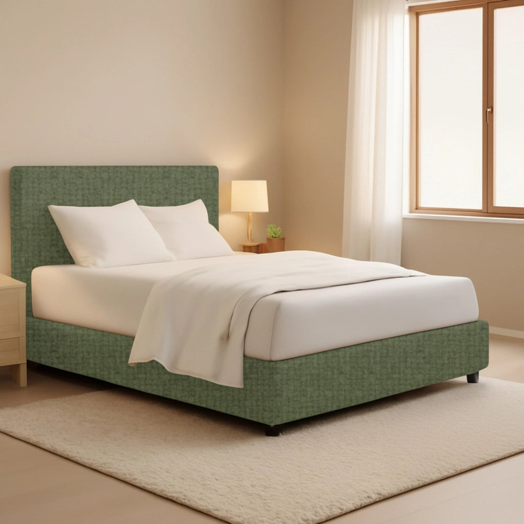 Gosport, Letto Piazza e Mezza Sfoderabile Made in Italy, Verde