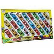 Trade Shop - Auto In Pista Set 24 Auto Macchinine Colorate Gioco Giocattolo Bambini -