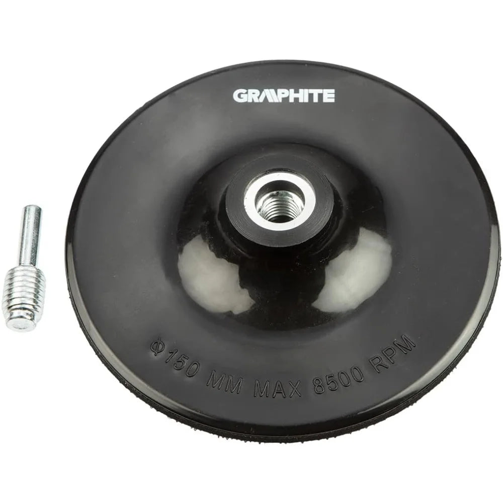 Topex 55h929 disco in gomma ades esivo 150 mm x m14 + supporto ci