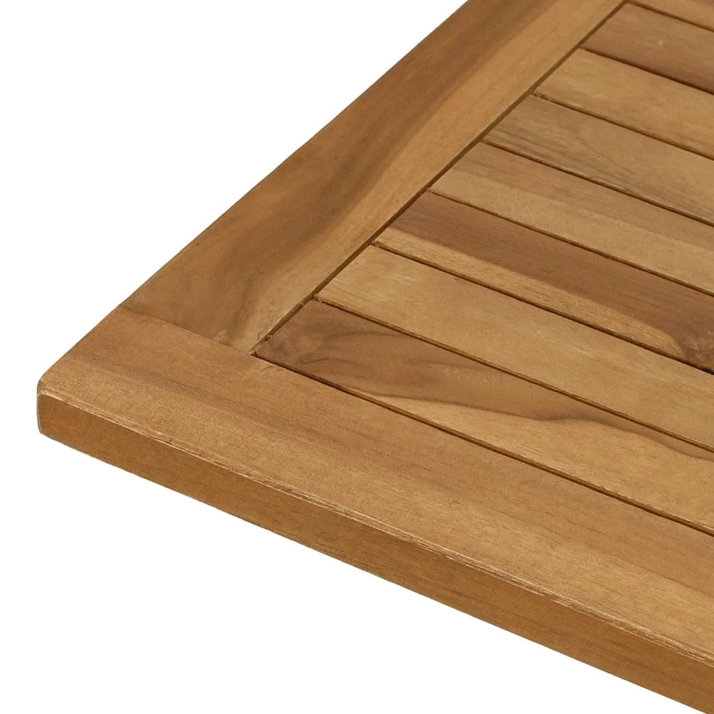 Piano del tavolo Rettangolare Legno di teak solido Naturale 42033167