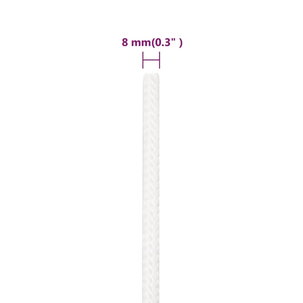 Corda per barca Completamente Bianca 8 mm 100 m in Polipropilene 152556