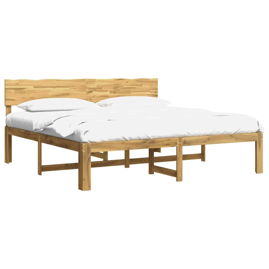 Letto matrimoniale con testiera ROSTOCK Bianco 200 x 200 cm 3405439