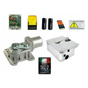 KIT CROMO 1 ANTA AUTOMAZIONE CANCELLO BATTENTE 24V INTERRATO + CASSA INOX