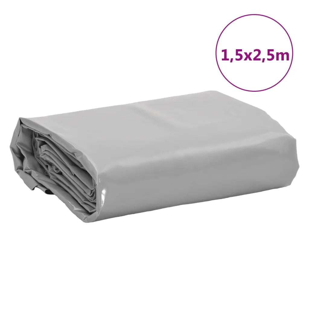 vidaXL Telone Grigio 1,5x2,5 m 650 g/m²