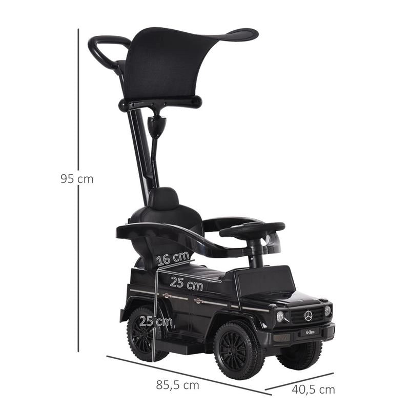 MACCHINA A SPINTA MODELLO MERCEDES-BENZ G350 PER BAMBINI NERO
