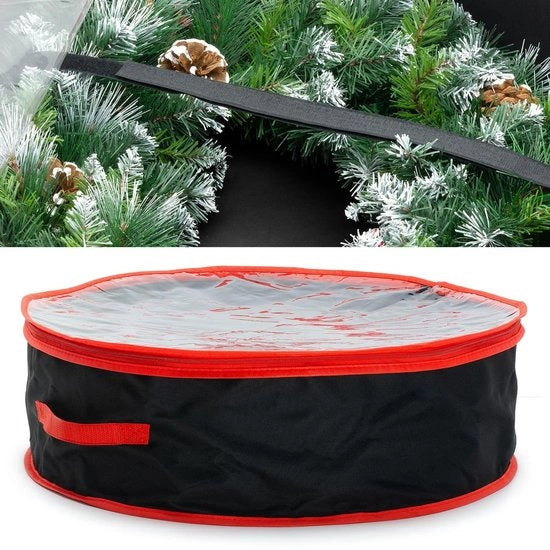 Tas di stoccaggio acqua resistente - decorazioni - cesta di Natale/slinga - copertura trasparente - chiusura a strappo - cinturino di chiusura - tasca di decorazione