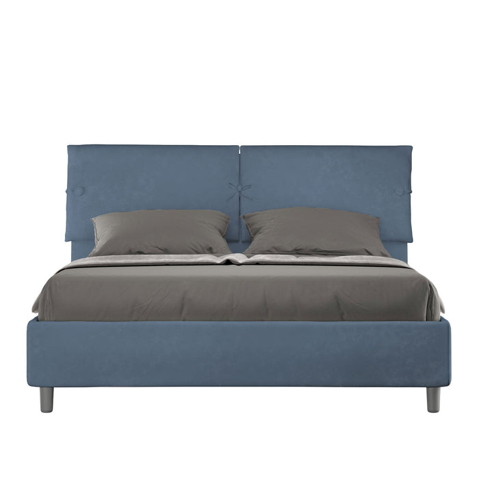 Letto Matrimoniale 160x190 cm Senza Rete Sleeper Blu