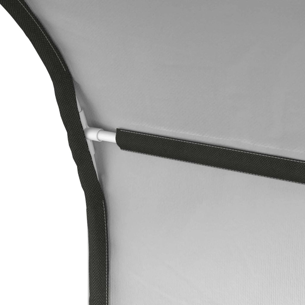 Tunnel per Letto 2 pz Bianco Poliestere 893714