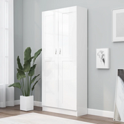 Libreria Bianca 82,5x30,5x185,5 cm in Legno Truciolato 802732