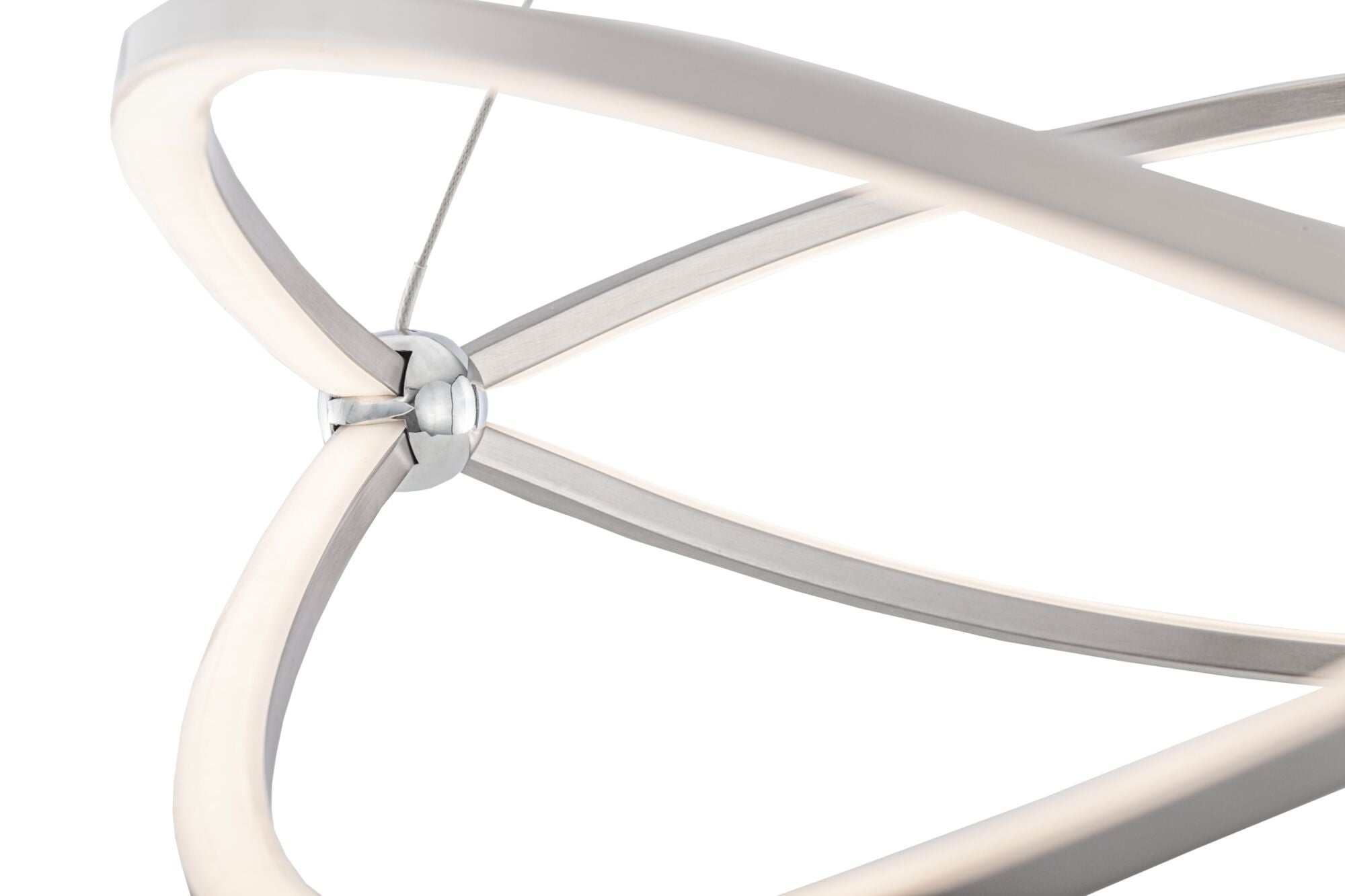 Lampada pendente Modern in Metallo Weave Nickel