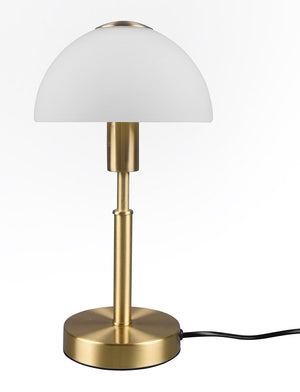 Lampada da Tavolo da Interno Attacco E14 in Metallo Ottone Opaco