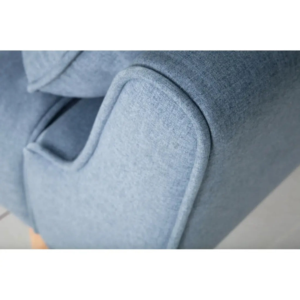 Divano dritto DANNA azzurro chiaro – Divano scandinavo trasformabile in tessuto