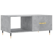 Tavolino da salotto | Tavolino da caff¨¨ | Tavolino da Soggiorno Grigio Cemento 90x50x40cm Legno Multistrato