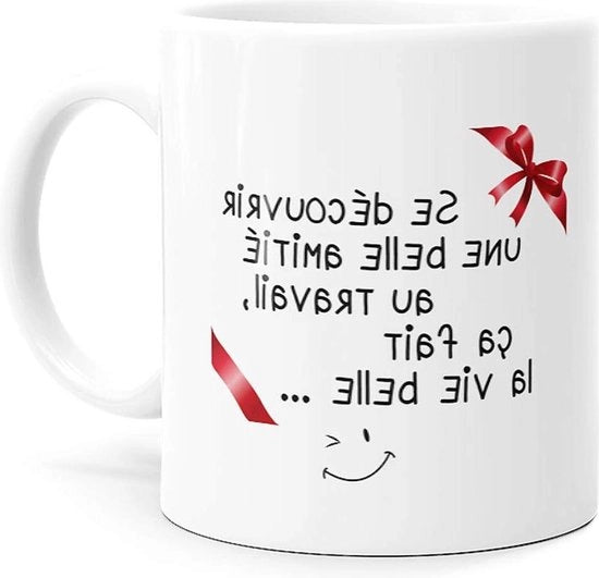 Tazza umoristica per amici con messaggio divertente per il compleanno, il matrimonio, la nascita di un bambino, Natale e la pensione 

Modello: Dino 
Descrizione: Tazza con un sorriso che simboleggia l'awakening