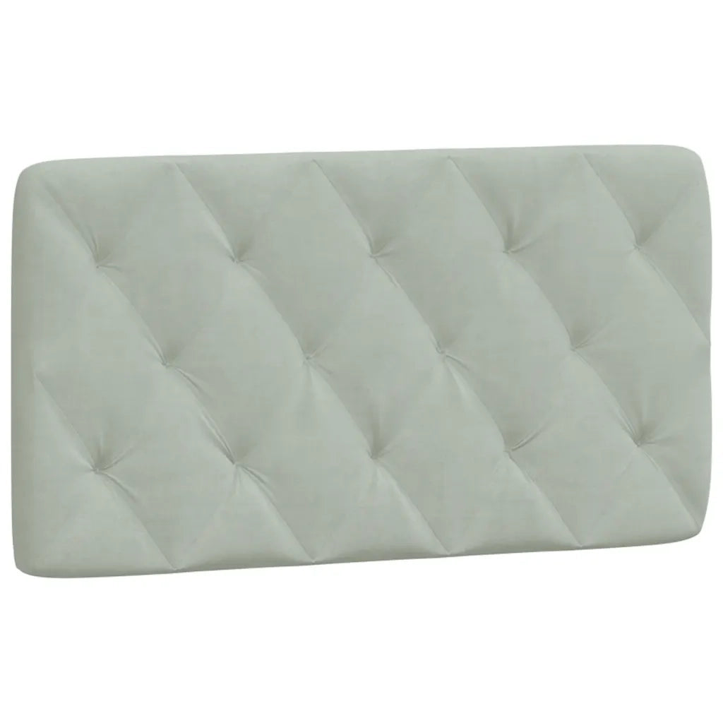Letto con Materasso-Struttura Letto con Materasso Grigio Chiaro 100x200 cm in Velluto