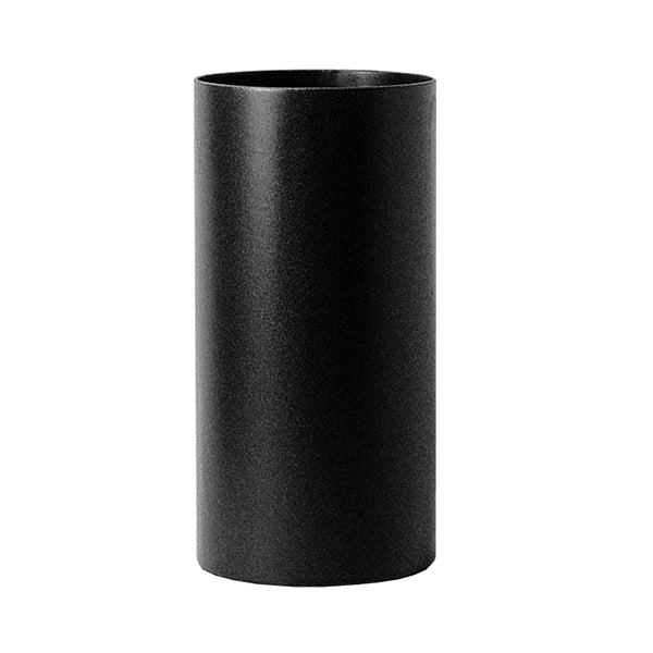 Tronchetto femmina/femmina DN 125 smaltato 600 gradi stufa legna tubo nero CE Made in Italy