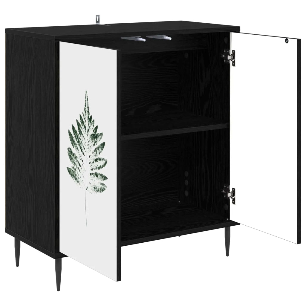 Credenza HANAU Rovere Nero 69 x 33 x 76 cm Legno ingegnerizzato 8006945