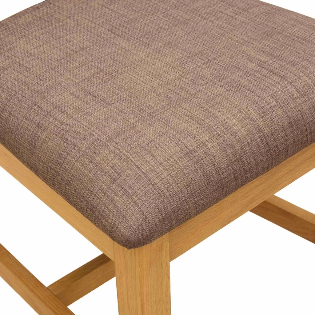 Sedia da pranzo 2 pcs Legno di Quercia Massello Grigio 42039167