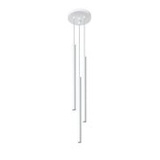 Lampada a sospensione Pastello verde oceano in acciaio bianco 3x G9 LED Max 8W