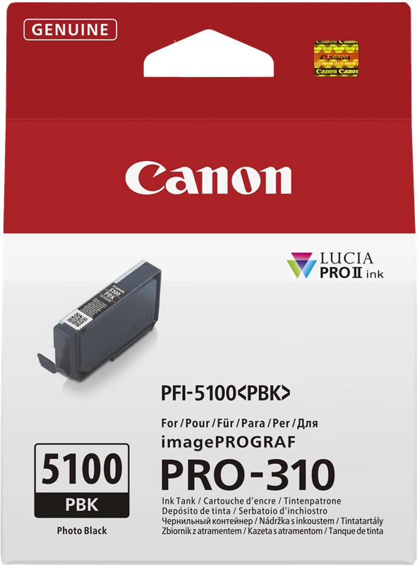 Canon PFI-5100 PBK cartuccia d'inchiostro 1 pz Originale Nero per foto