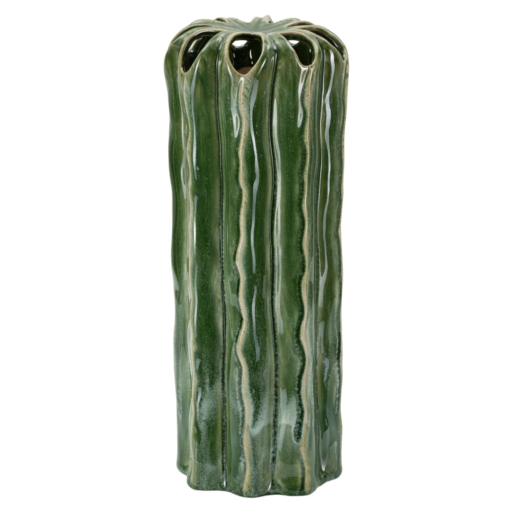 Baseva, Vaso Disegno con Cactus, Verde