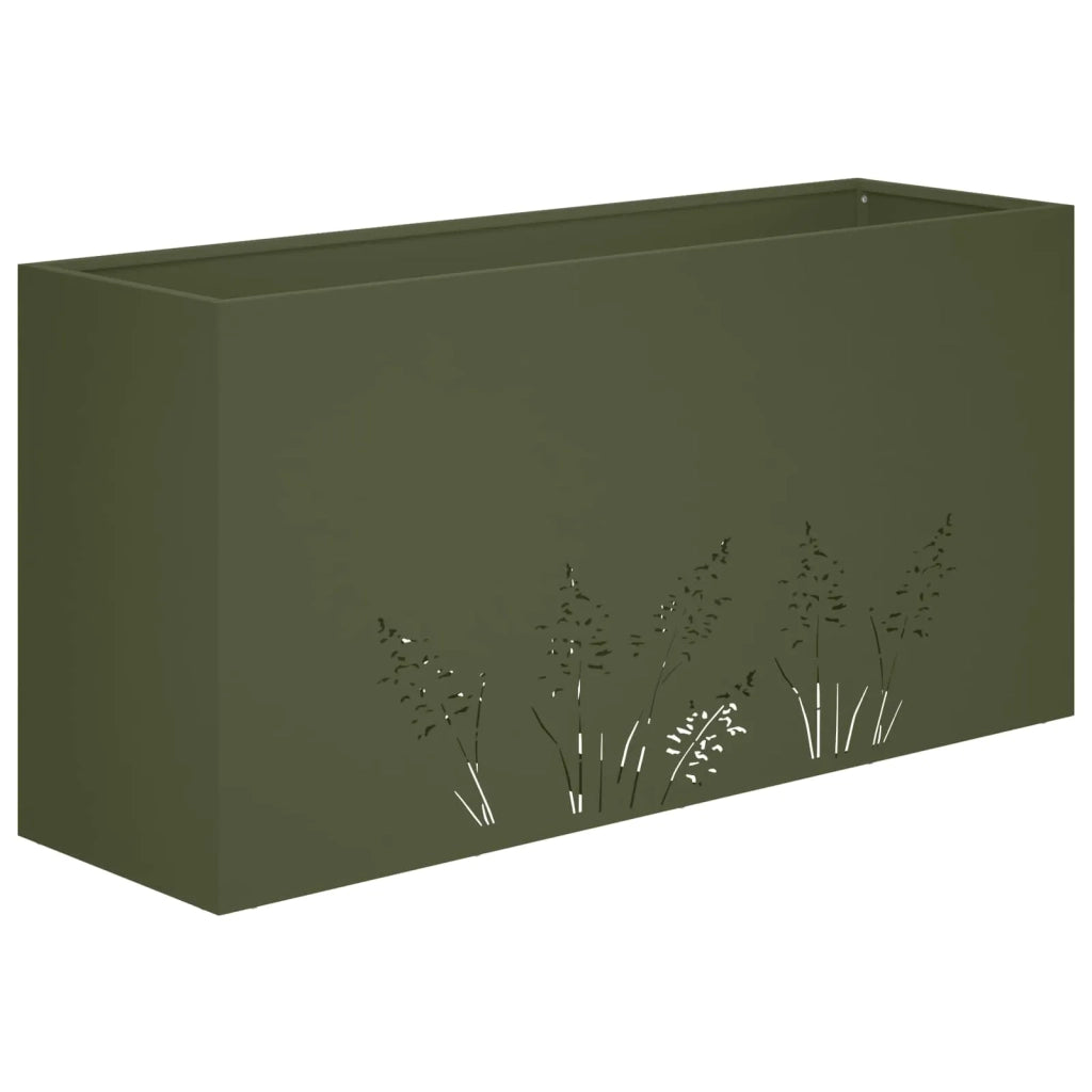 Vaso da giardino Verde Oliva 100 x 30 x 49 cm 8005868