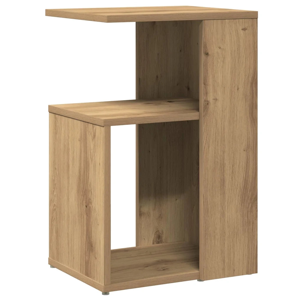 Tavolino da Salotto Rovere Artigianale 36x30x56cm in Truciolato 856559