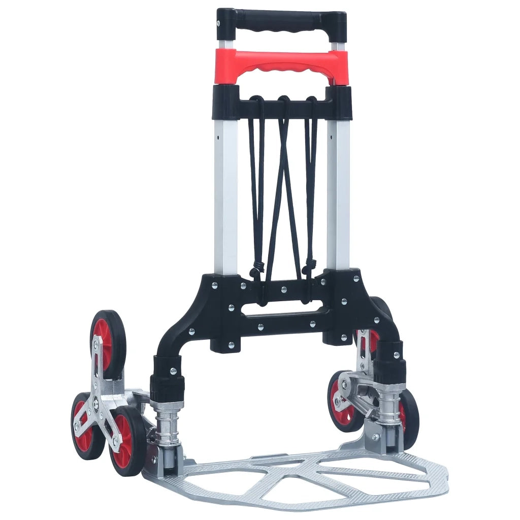 Carrello per Scale Pieghevole 70 kg in Alluminio Argento CFW8754240