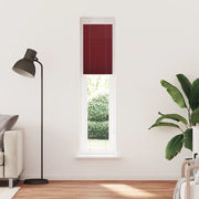 vidaXL Tenda Plissettata Rosso Bordeaux 40x200 cm Larghezza Tessuto