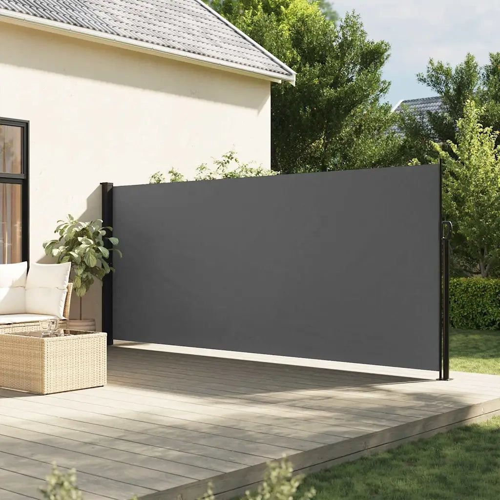 Tenda da Sole Laterale Retrattile Antracite 160x600 cm 4004533