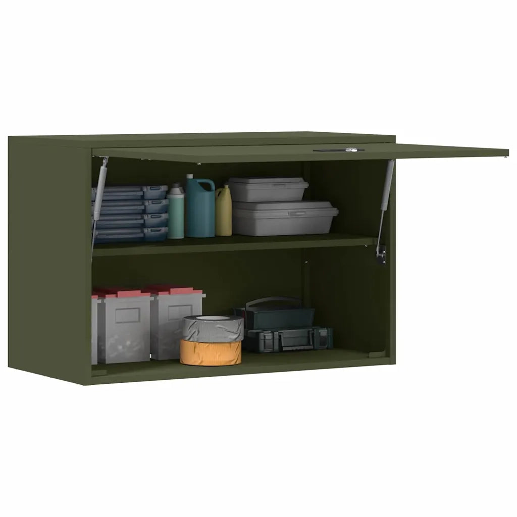 Armadio a muro per garage Oliver verde 80 x 40 x 53 cm