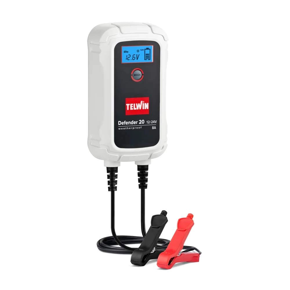 Defender 20 Caricabatterie Elettronico 12/24v Telwin