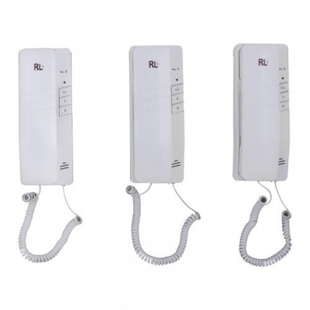 Trade Shop - Kit Citofono Apriporta Cancello Tre Cornette 4 Fili Casa Ufficio Interfono -
