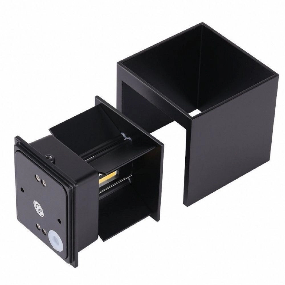 Trade Shop - Applique Cubo Led 40w Per Uso Esterno Ip65 Doppia Luce Regolabile 3600 Lumen -