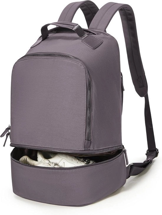Zak da donna per sport grande Borsa da viaggio per donna con laptop Borsa sportiva impermeabile per donna Borsa da ogni giorno per donna Borsa da scuola per donna Borsa fitness da donna con tasca per scarpe