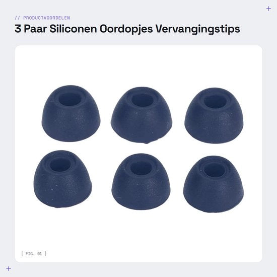3 Paia di Tappi per Orecchie in Silicone per Riparare i Caschi dei Telefoni Infrarossi