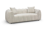 Divano lineare in tessuto stile "Balzac" - 3 posti - Beige
