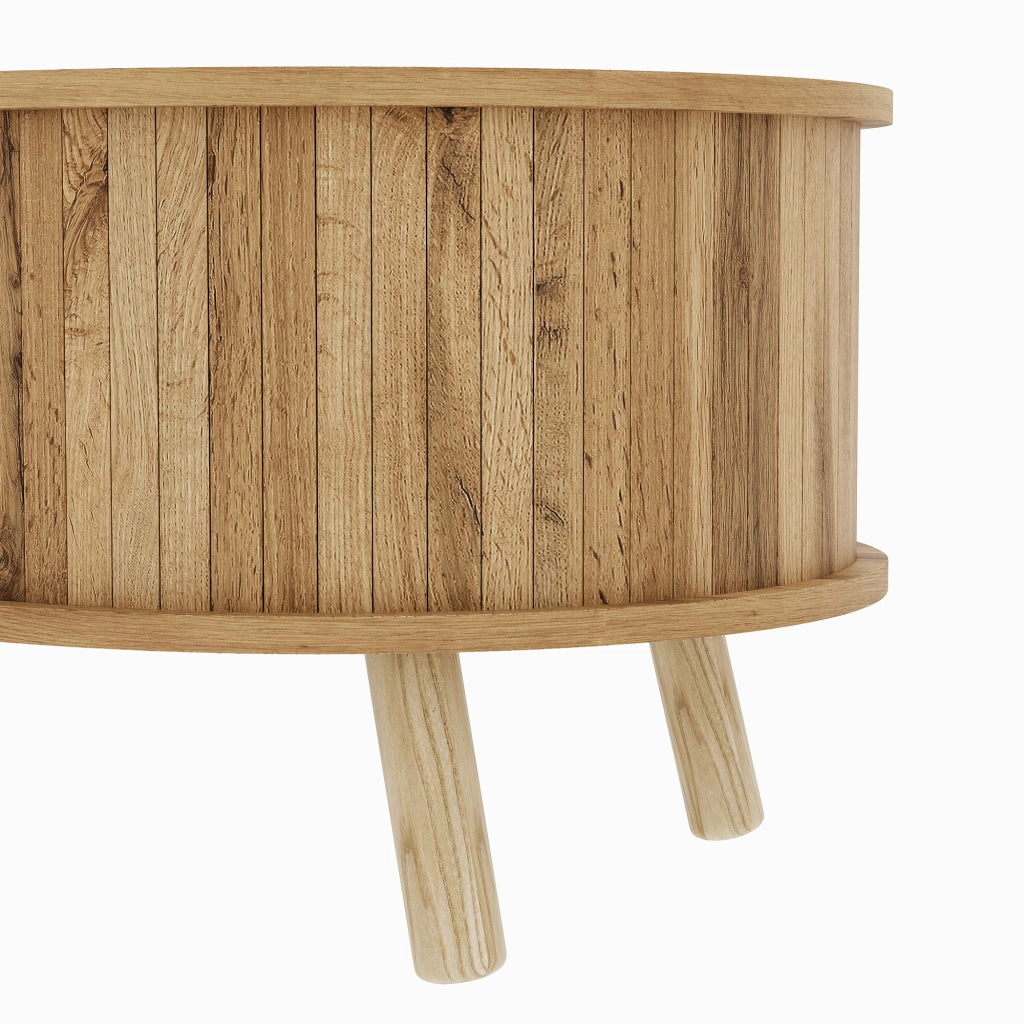 Set Soggiorno 3pz Mobile TV, Credenza e Tavolino ¨C MINIMAL ¨C Legno, Ante Scorrevoli