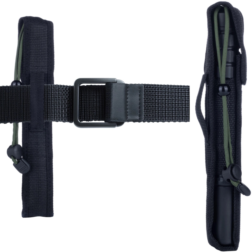 Bastone Telescopico 555 mm con Custodia – Costruzione Solida, Impugnatura Ergonomica | Cromatura Nera