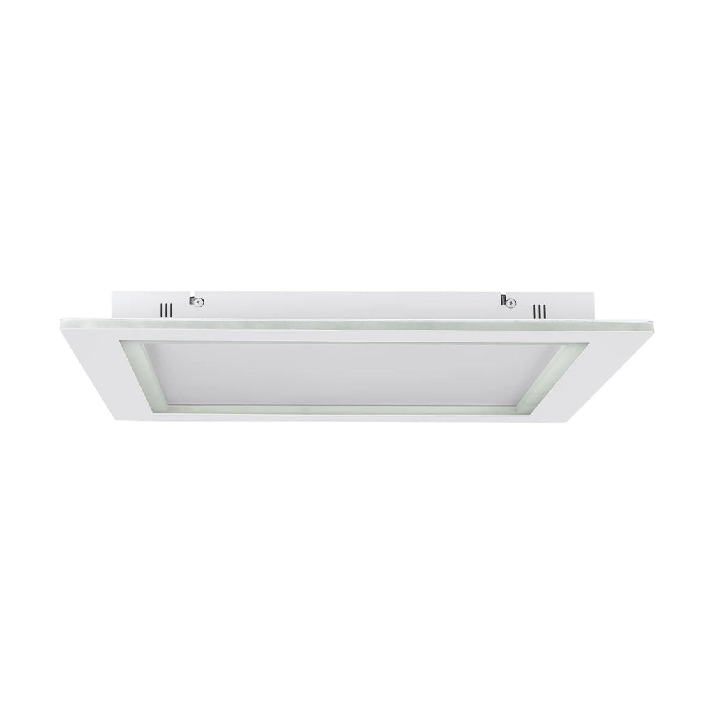 Plafoniera Contemporanea Padrogiano-Z Acciaio Bianco Luce Led Integrato 35,5W