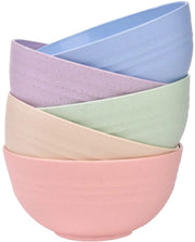 Set di 5 contenitori in plastica - Infrangibili - Sicuri per l'alimentazione - Leggeri - Riciclabili - Contenitori per campeggio - 15cm/24OZ - Servizio